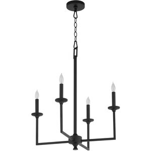 Eldorado 4 Light 22 inch Matte Black Chandelier Ceiling Light