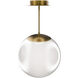 Honeymooner LED 20 inch Aged Brass Pendant Ceiling Light, dweLED