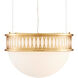 Lola 1 Light 16.25 inch Contemporary Gold Leaf Pendant Ceiling Light, Bunny Williams Collection
