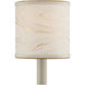 Marble Paper Cream and Gold 5 inch Drum Chandelier Shade