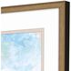 Waterside Collection Antique Gold Wood With Embossed Weave Pattern Framed Art