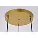Modesta 3 Light 15 inch Brass Pendant Ceiling Light
