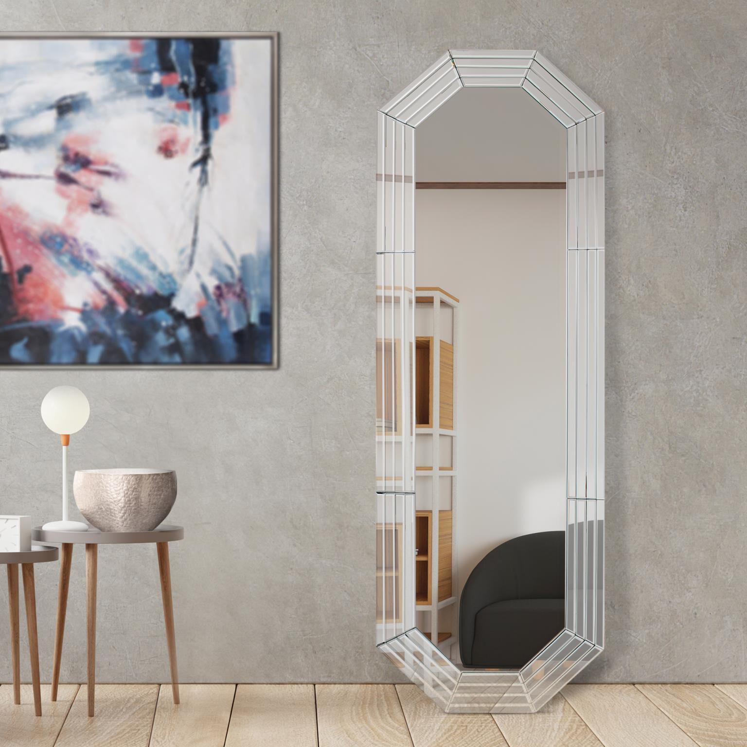 Lenox 72 X 24 inch Champagne Dressing Mirror