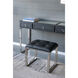 Console 48 X 15.7 X 30.7 inch Black/Silver Table & Stools