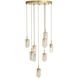 Javier 9 Light 25 inch Antique Brass Multi-Port Chandelier Ceiling Light