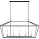 C&M by Chapman & Myers Dianna LED 16.88 inch Midnight Black Chandelier Ceiling Light