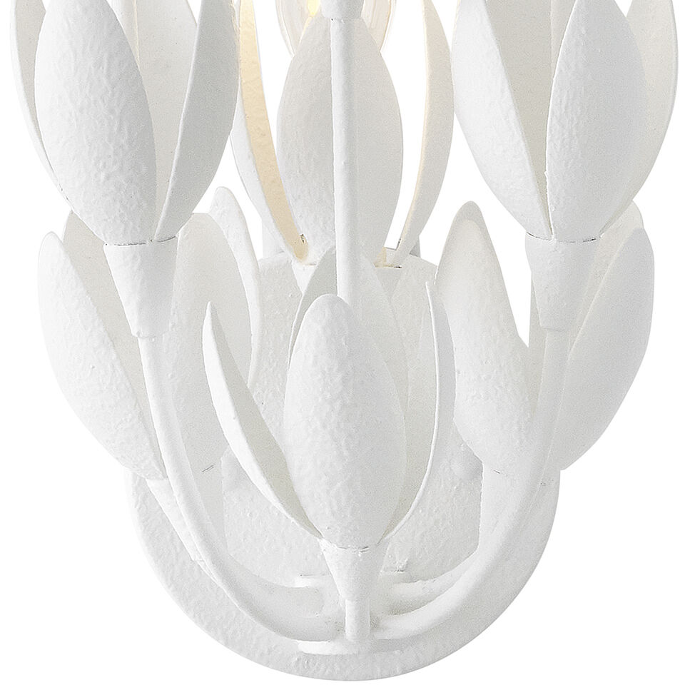 Lisa McDennon Flora 3 Light 7 inch Textured Plaster Sconce Wall Light, Sconce