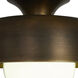 Flare 1 Light 11 inch Aged Brass Flush Mount Ceiling Light