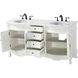 Danville 66 X 36 inch Antique White Bathroom Vanity Cabinet