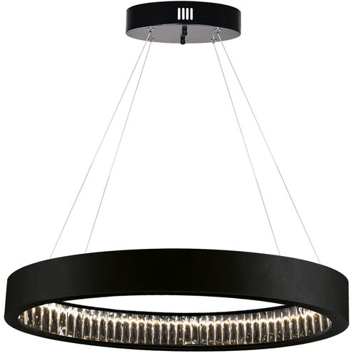 Rosalina LED 16 inch Matte Black Down Chandelier Ceiling Light