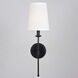 Camden LED 6 inch Matte Black Wall Light