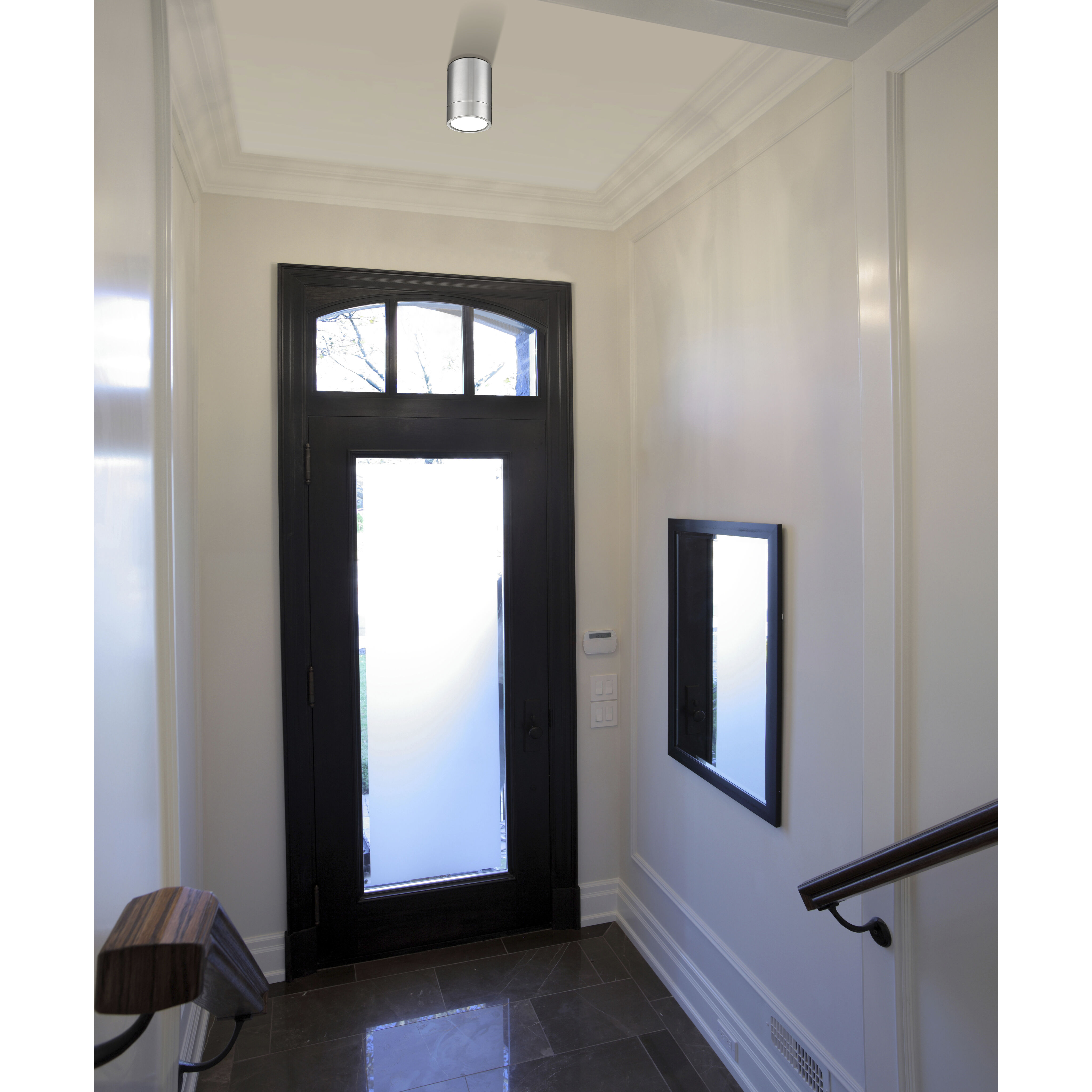 Algar LED 6 inch Brushed Nickel Flush Mount Ceiling Light