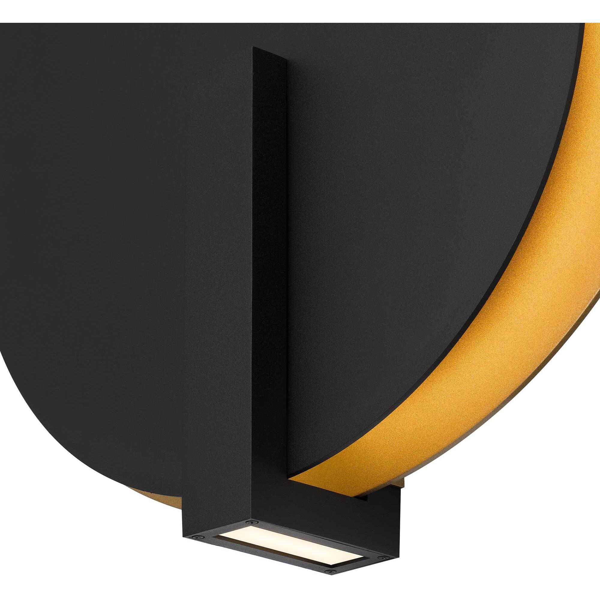 Eclipse LED 18.75 inch Sand Black Outdoor Wall Sconce