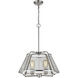 Iuka 4 Light 19 inch Brushed Nickel Pendant Ceiling Light in Brushed Nickel Steel
