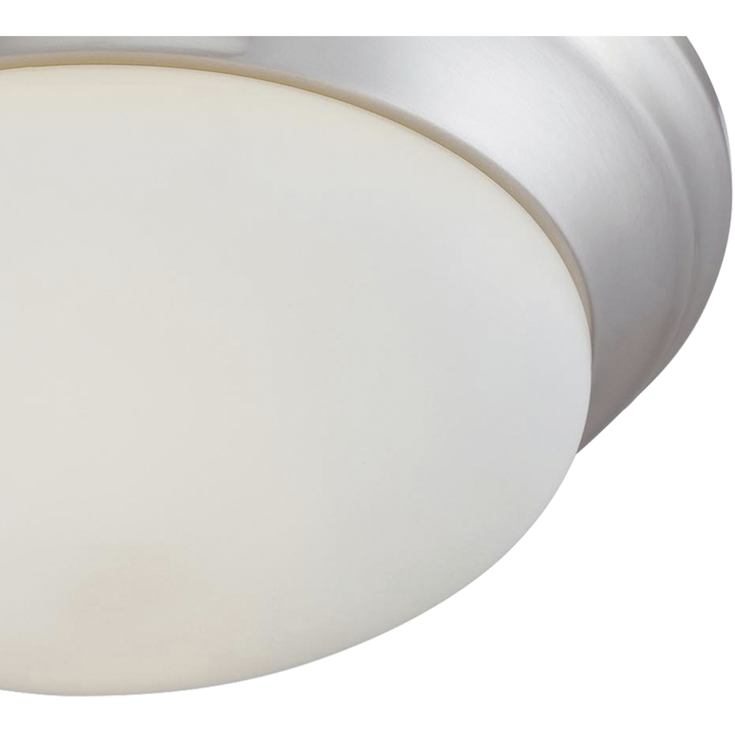 Fluor 2 Light 15 inch Brushed Nickel Flush Mount Ceiling Light