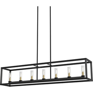 Sambre 7 Light 52 inch Multiple Finishes and Graphite Linear Ceiling Light
