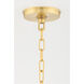 Howell 12 Light 47 inch Aged Brass Chandelier Ceiling Light