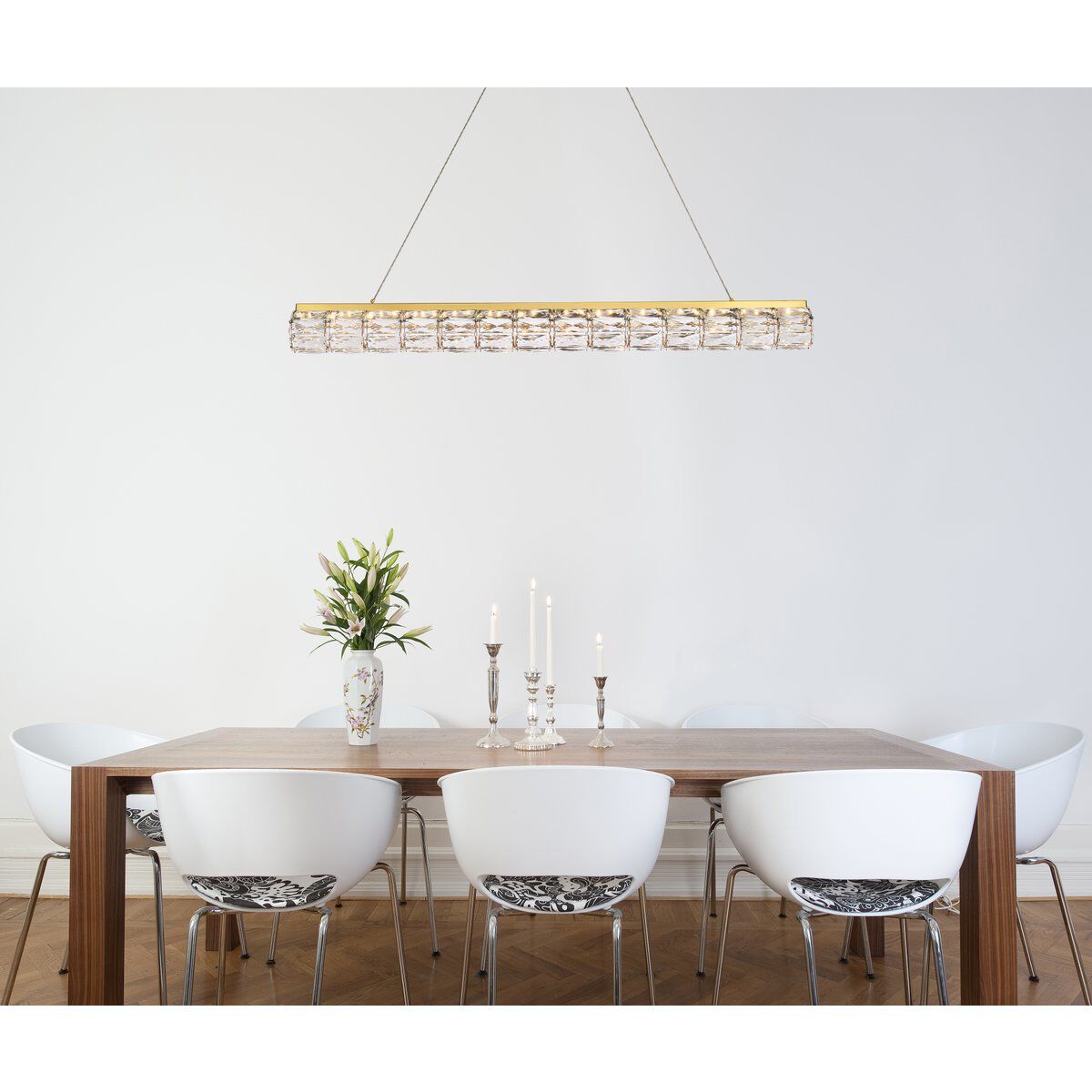 Valetta 1 Light 42 inch Gold Linear Pendant Ceiling Light