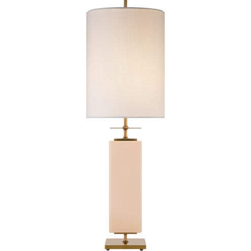 Visual Comfort Signature Collection | Visual Comfort KS3044BLS-L kate spade  new york Beekman Blush Table Lamp in Cream Linen