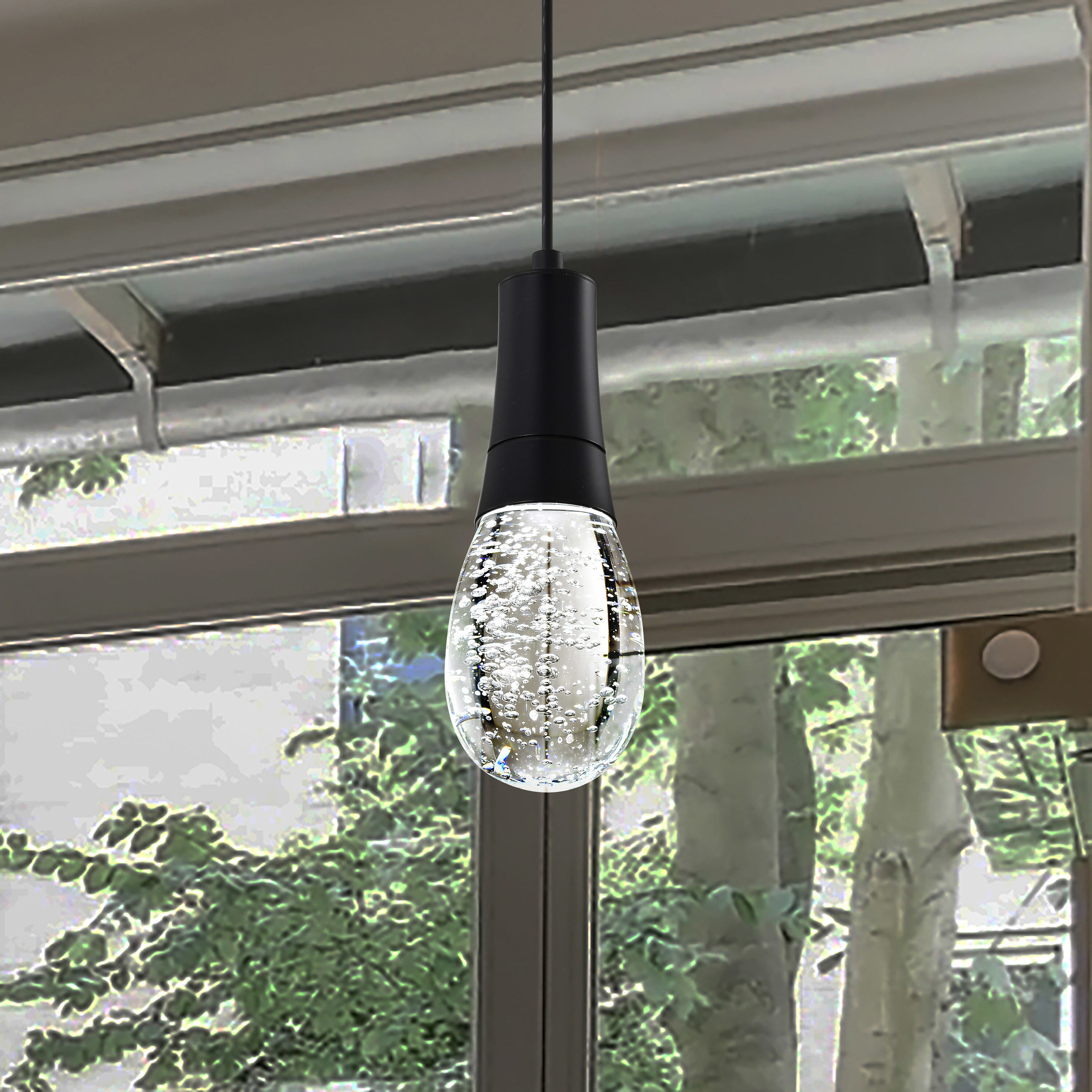 Lacey LED 3.75 inch Matte Black Pendant Ceiling Light