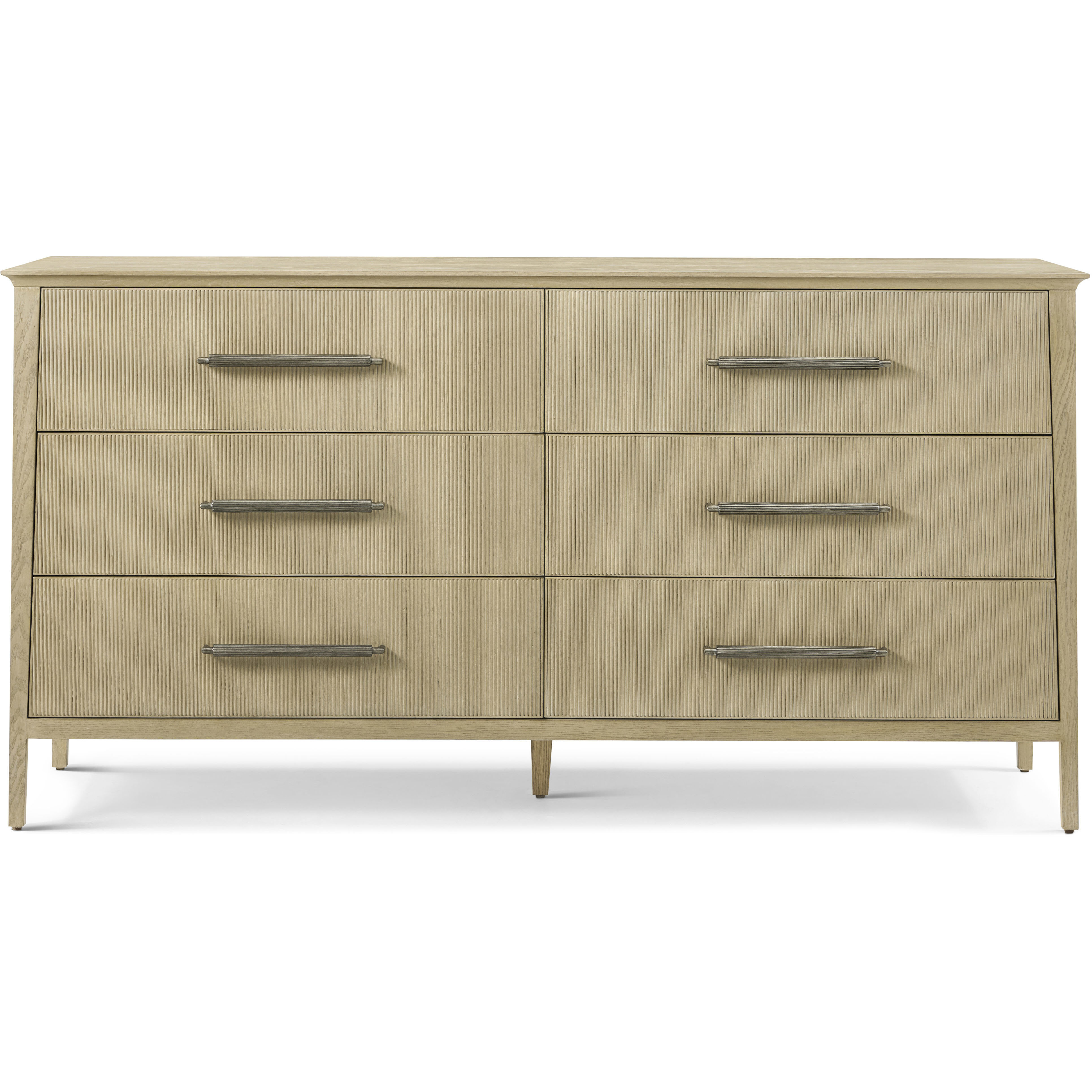 Balboa Coastal Grey Dresser, Wooden, 6-Drawer