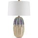 Montmartre 28.5 inch 150 watt Milk/Purple Table Lamp Portable Light
