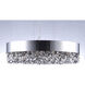 Mystic LED 24 inch Polished Chrome Single Pendant Ceiling Light in Mirror Smoke