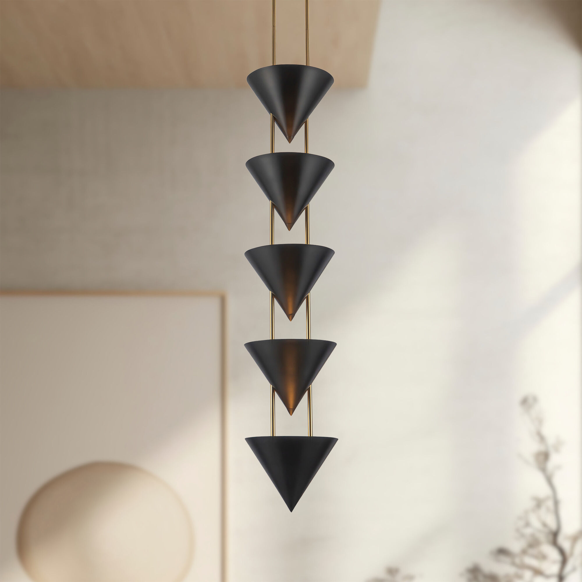 Versus 5 Light 10 inch Urban Bronze Pendant Ceiling Light