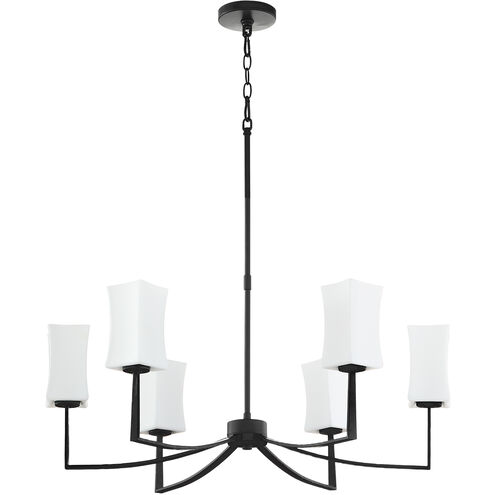 Ayala 6 Light 32.75 inch Matte Black Chandelier Ceiling Light