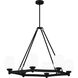 Penning 6 Light 38 inch Matte Black Island Light Ceiling Light