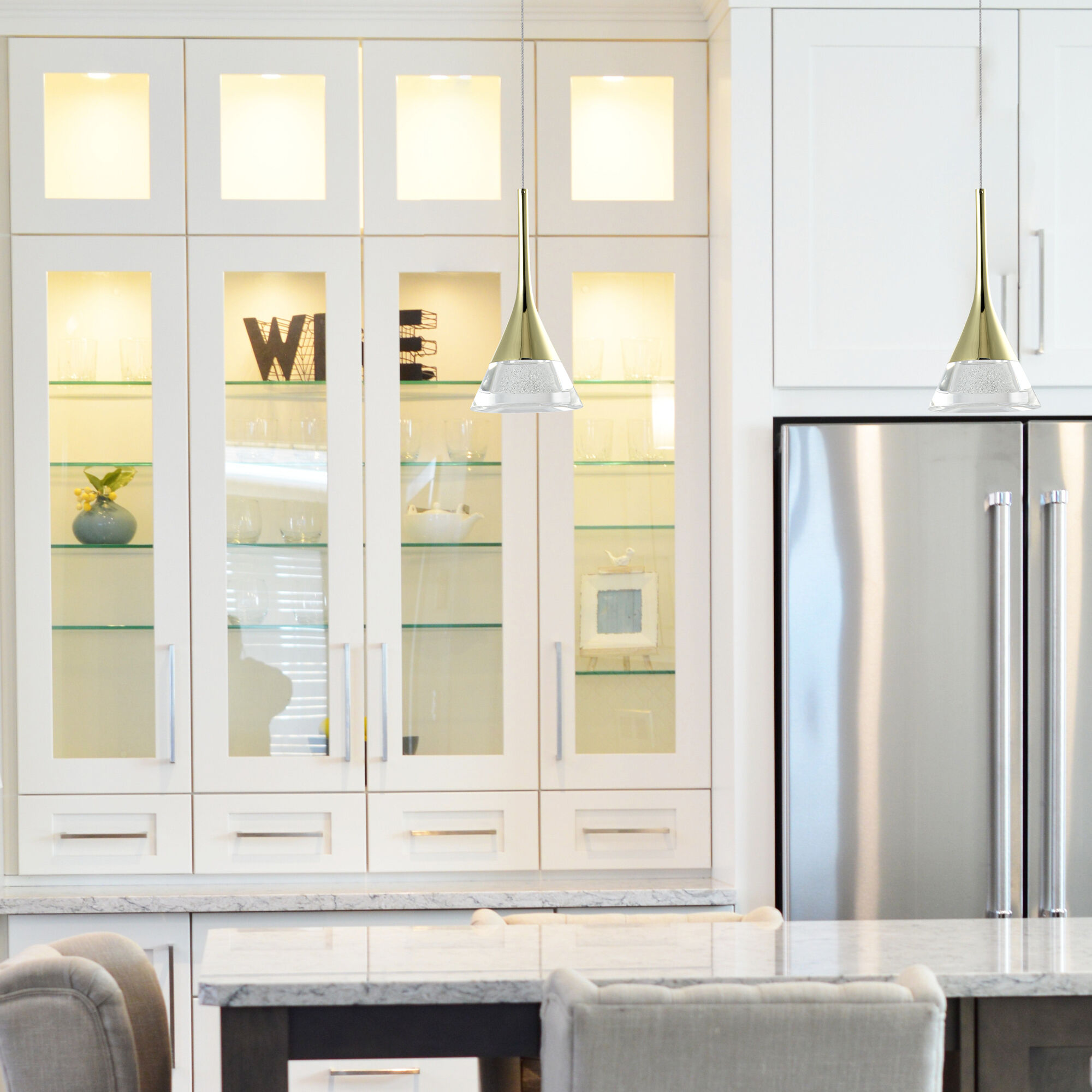 Artisan Collection/AMALFI Series 4.75 inch Gold Pendant Ceiling Light