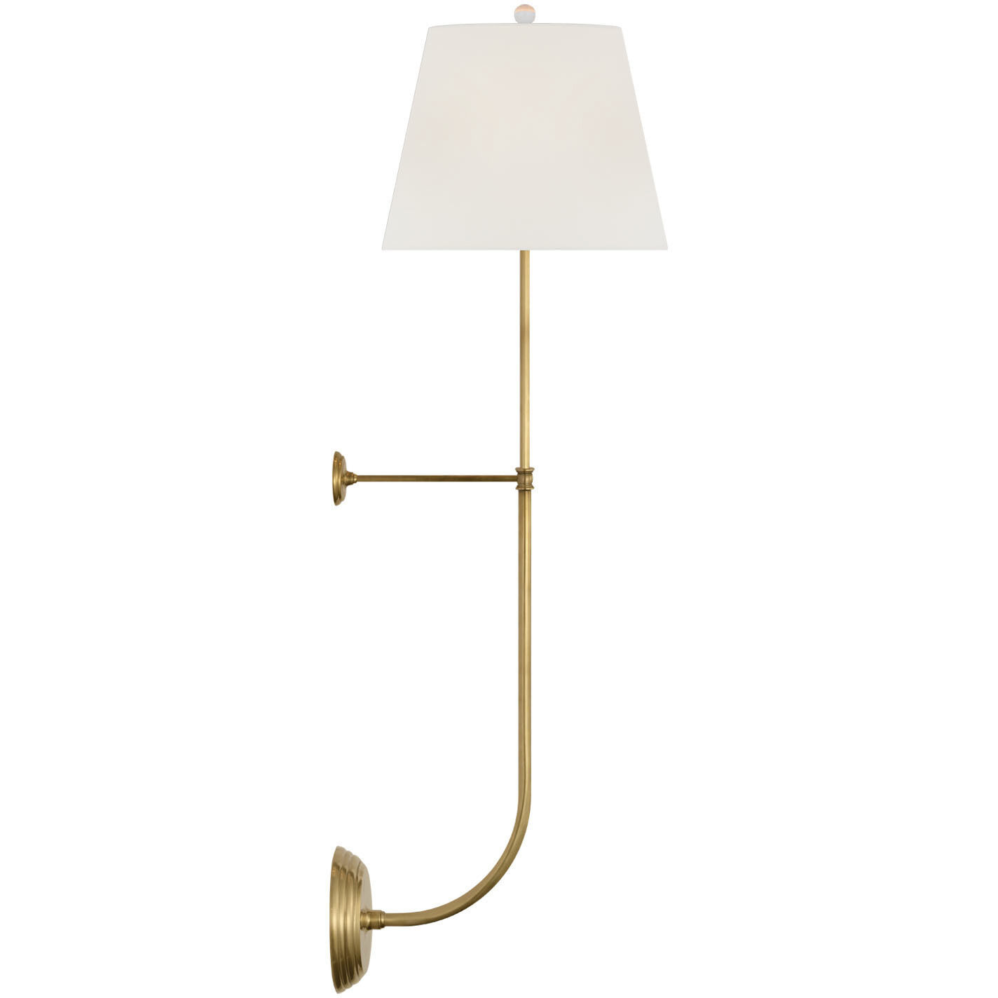 Suzanne Kasler Wyatt LED 10.5 inch Hand-Rubbed Antique Brass Statement Sconce Wall Light
