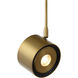 Sean Lavin ISO 1 Light 120 Aged Brass Low-Voltage Track Head Ceiling Light in Monopoint, 3 inch, LED 90 CRI 3000K, 20 Degree, Integrated LED