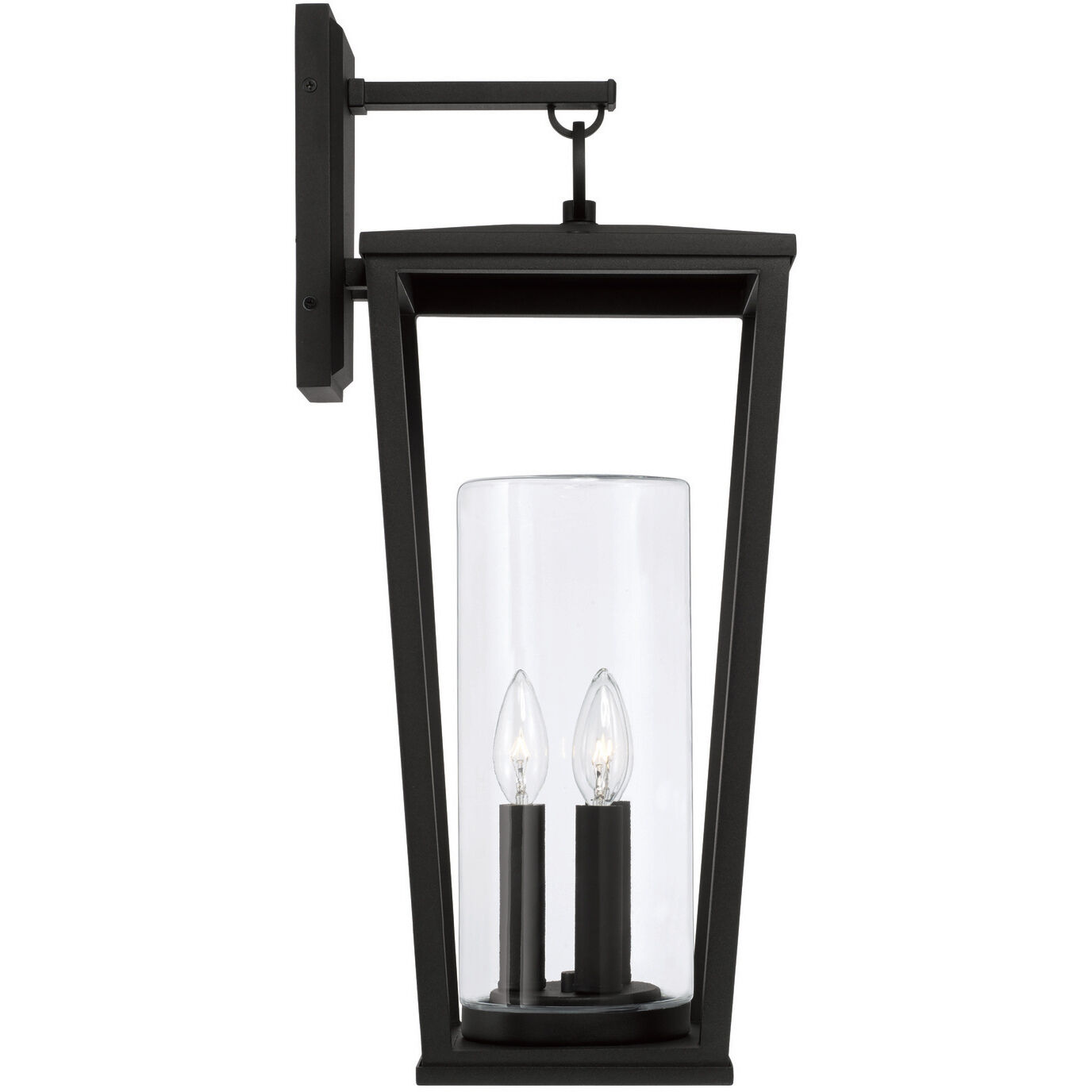 Elliott 3 Light 23.75 inch Black Outdoor Wall Lantern
