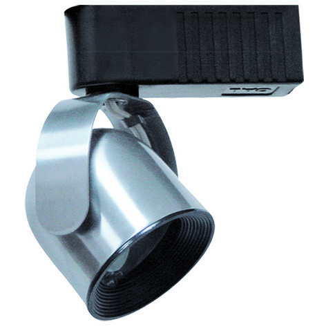 Signature 1 Light Brushed Steel Track Fixture Ceiling Light, Adjustable