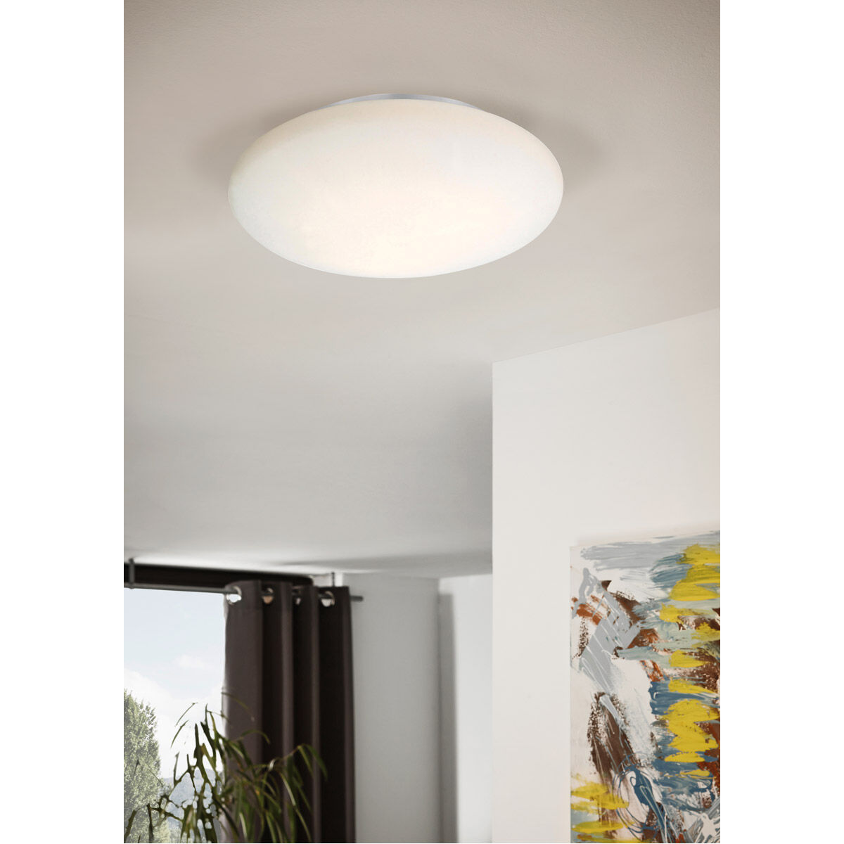Ella 3 Light 18 inch White Ceiling Light