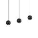 Hemisphere LED 10.75 inch Textured Black Pendant Ceiling Light