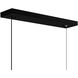 Moon 70 inch Black Chandelier Ceiling Light