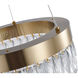 Canada LED 16 inch Gold LED Chandelier Ceiling Light