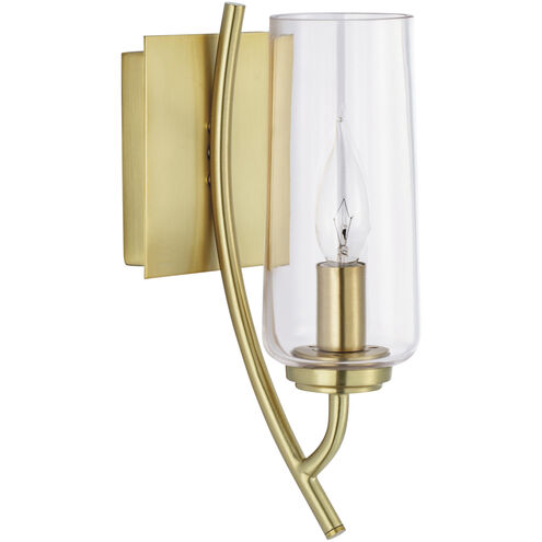 Tulip Sconce Wall Light in Satin Brass