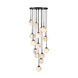 Nightfall 15 Light 22.8 inch Black Pendant Ceiling Light