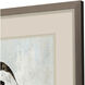 Feathered Melody Gray and Metallic and Black Framed Art, Propac