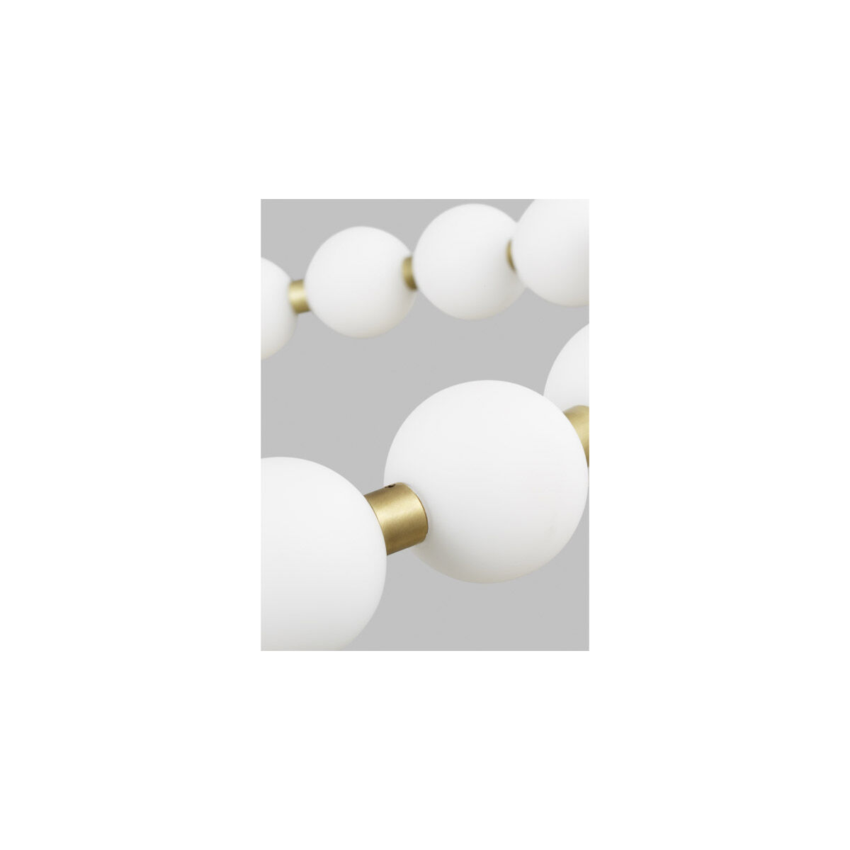 Sean Lavin Orbet LED 30 inch Natural Brass Chandelier Ceiling Light, Integrated LED