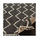 Berber Shag 67 X 47 inch Charcoal/Beige Rugs, Rectangle