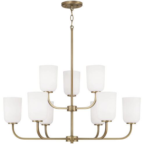 Lawson 9 Light 32 inch Aged Brass Chandelier Ceiling Light