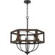 Renton 6 Light 24 inch Oak Chandelier Ceiling Light