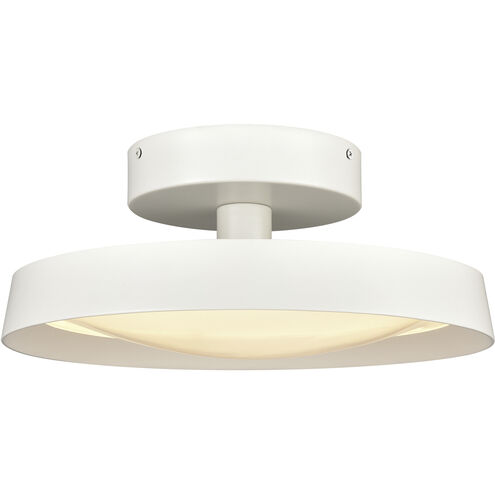 Nancy LED 14 inch Matte White Semi Flush Mount Ceiling Light