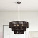 Acordia 6 Light 23 inch English Bronze Pendant Chandelier Ceiling Light