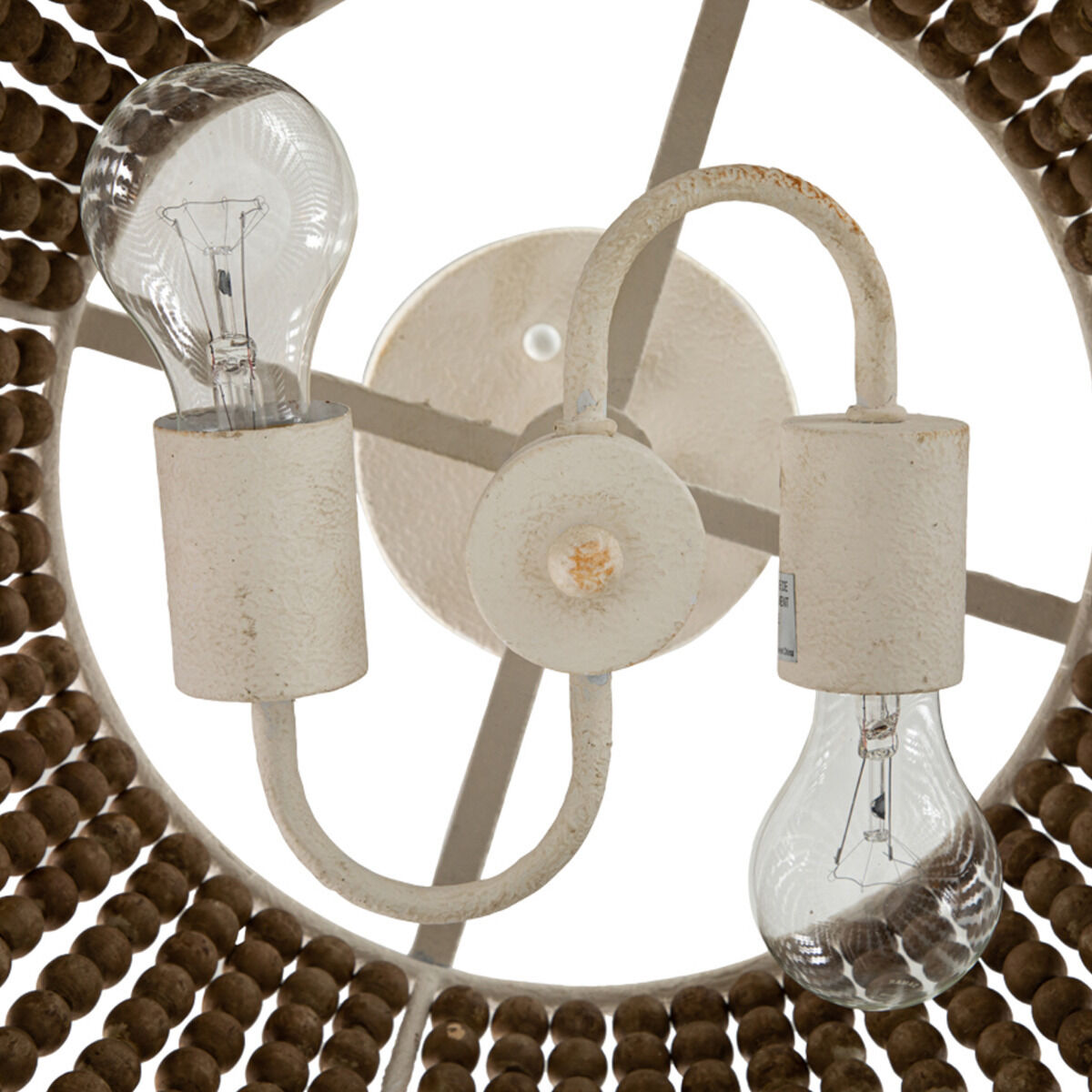 Gilmer 2 Light 18.5 inch Plaster / Beige Washed Wood Semi-Flush Mount Ceiling Light