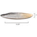 Palette Grey Enameled Metal Oval Tray